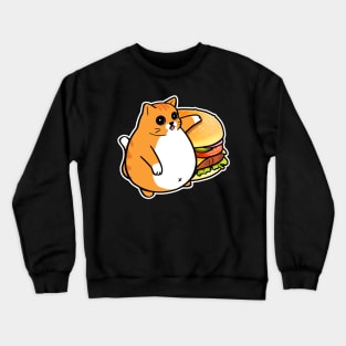 chonky orange cat Crewneck Sweatshirt